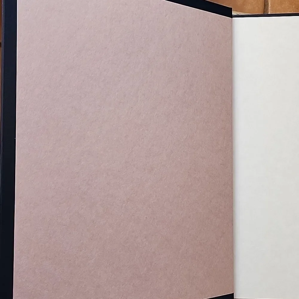 1960's NWOT Large Hardcover Scrapbook with Gold Cord Tie Binding